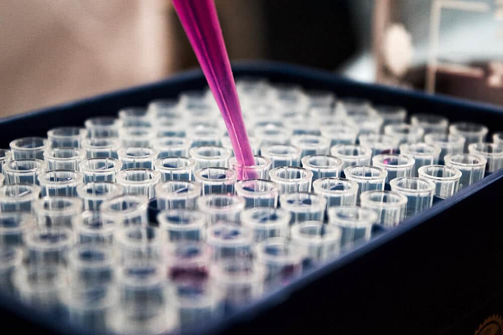 vials in lab for testing